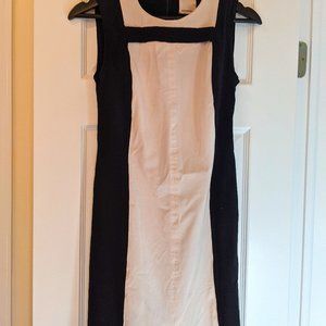 Academia Dress - Beige and Black